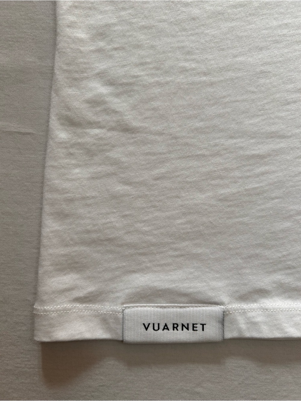 Vuarnet France White T-Shirt Logo Sleeve Casual Tee - Picture 4 of 7